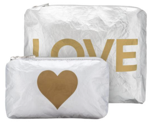 HiLove Set of Two - Organizational Packs- Gold LOVE & Heart
