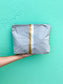 HiLove Set of Two - Organizational Packs - Earth Gray with Silver and Gold Stripes