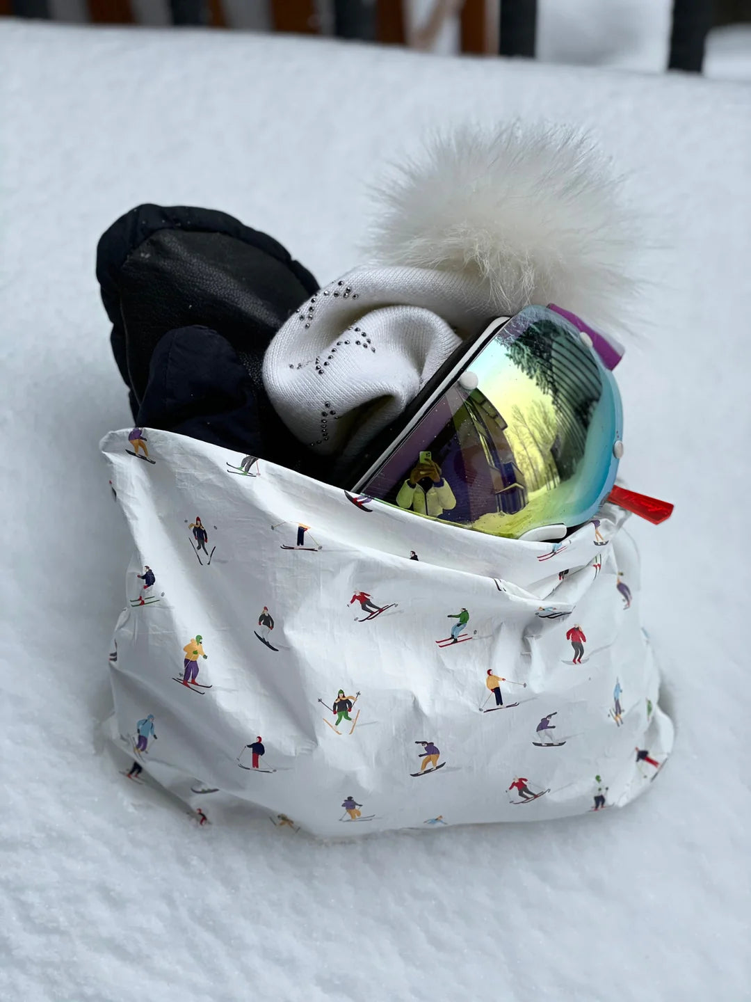 HiLove Set of Two - Organizational Packs - Dancing Skiers