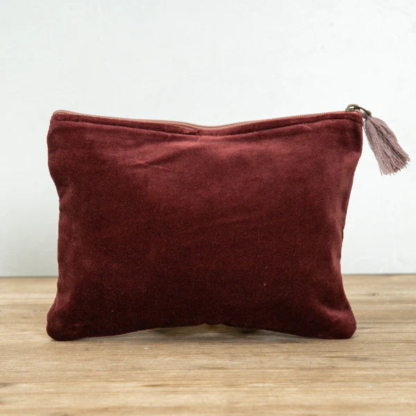 Velvet Pouch with Tassel