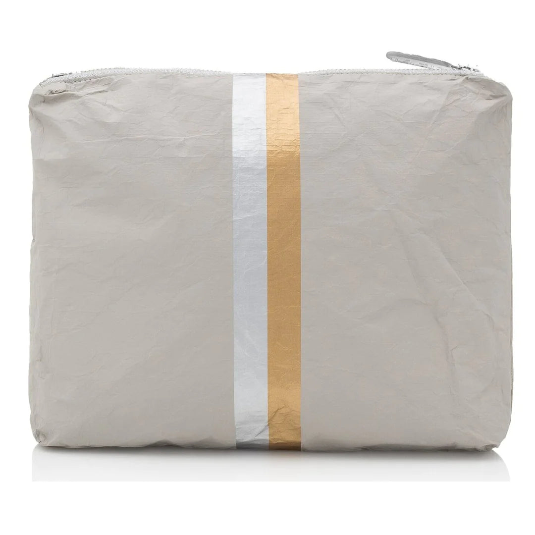 HiLove Set of Two - Organizational Packs - Earth Gray with Silver and Gold Stripes