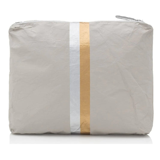 HiLove Set of Two - Organizational Packs - Earth Gray with Silver and Gold Stripes